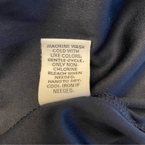 Ophelia Roe Navy Tiered Peasant Dress.  Size S - Picture 7 of 8